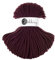 Bobbiny Premium 5 mm intrecciato macramè corda (bordeaux) 100,6 m