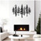 Metal Wall Decoration, Kiefer Wanddekoration Wohnzimmer, Wald Natur Metall Wanddeko Für Schlafzimmer Wohnzimmer Badezimmer Küche Terrasse