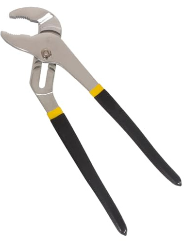 Wasserpumpenzange, 200 mm, verstellbarer Sanitärschlüssel, Nut- und Federbackenzange zum Greifen von Rohren und Armaturen, Muttern, Hülsen (32 mm breite Backenkapazität)