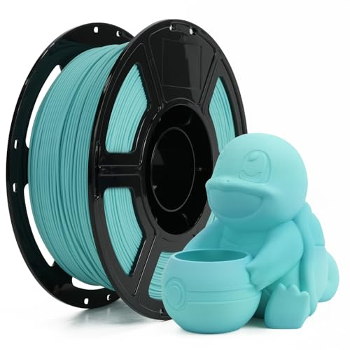 FLASHFORGE Rapid PLA Matte Filament 1.75mm, High Flow Speedy 3D Printer Filament, Max 500m/s High Speed Printing, Easy to Remove Support & Non-Glossy Appearance (Medium Turquoise)