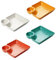 Luxshiny 4pezzi Piani Snack Quadrati Pp Colorati Piatti Versatili Per Antipasti Sushi E Snack Design Salvaspazio Per Feste E Riunioni Di Famiglia