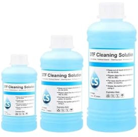 MTGUIWF DTF Ink Reinigungsreinigungslösung Flüssigkeit 250 ml 500 ml 1000 ml Kompatibel mit Direkttransferfilm Drucker Druckkopfrohr -Wartung mit DTF -Druckern kompatibel(Cleaner 250ML)