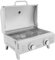 Barbecue a gas portatile, in acciaio inox, con termometro e coperchio per campeggio, picnic, barbecue