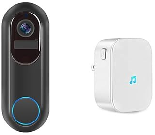 SWZEC Halovision 2K Wireless Doorbell(Gray Additional Chime Uni,None)