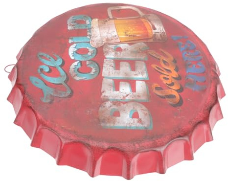 VALICLUD Décoration Murale Accroche Mural Créative Vintage Bouchons de Bière en Fer et Style Rétro pour Entrée ou Couloir