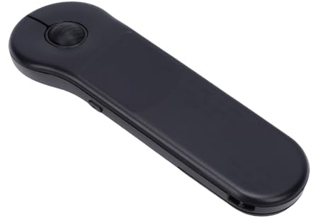 Asixxsix Air Mouse Wireless Presenter, USB Rechargeable 2.4G Bluetooth Presentation Clicker with Touchpad Remote Control for Power Point TikTok Camera, Works with PC Laptop Phone (Black)
