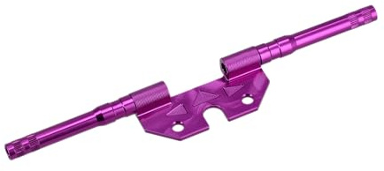 CNC Blinkleuchtenträger hinten, mit Innengewinde M8, Violett eloxiert, Ø10m