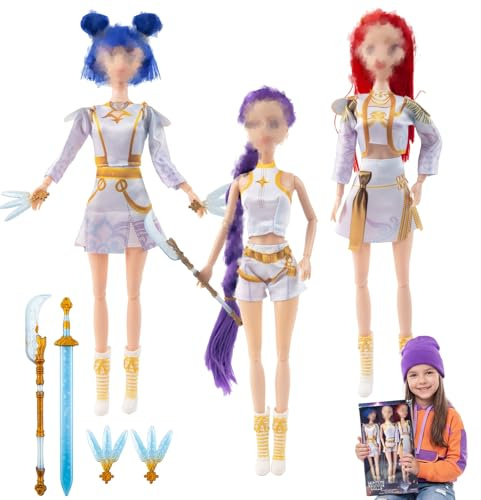LMT Toyfigure5 Action Figuren Set, Niedliche Cartoon Puppen Film Pop Singer Spielzeug Set, bewegliche Gelenke, Cartoon Deko für Party & Kinderzimmer, Geburtstagsgeschenk für kleine Fans
