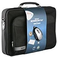 Samsonite techair Laptoptasche mit kabelgebundener optischer Maus, 39,6 cm (15,6 Zoll), Schwarz, 42 cm, Aktentasche