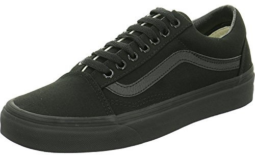 Vans Unisex Adultos Old Skool Sneaker, Black/Black, 48 EU