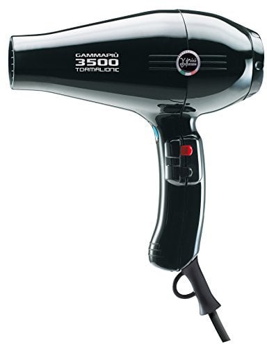 GAMMAPIU' Professioneller Haartrockner 3500 Power, Ionengenerator, Leicht, Leise, Leistungsstark, Schnelles Trocken, Ionentechnologie, Turmaline Beschichtetes Gitter, W 2100-2500,Italienischer Stecker