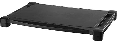 Kantek MS500 Monitor- / Laptopständer, höhenverstellbar, 50,8 cm breit x 33,25 cm tief x 3 bis 6,5 Zoll, Schwarz
