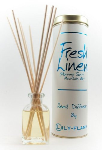 Lily Flame Scented Reed Diffuser - Fresh Linen
