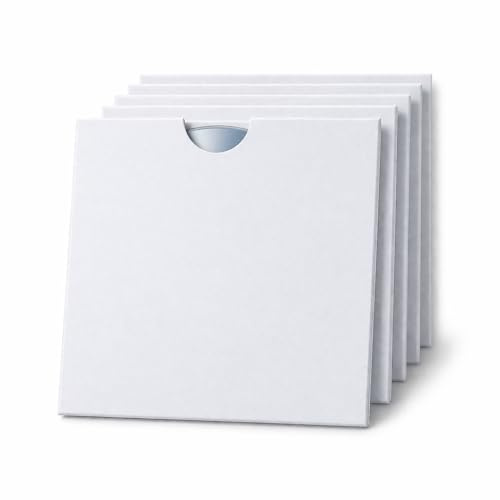 500 x Dragon Trading CD DVD Blu-ray Cardboard Sleeves with Thumbcut – Strong Protective Disc Storage Wallets for CDs, DVDs & Blu-rays – Space Saving Media Packaging with Easy Access Cut-Out