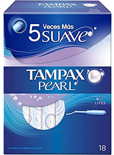 Tampax Tamponi Pearl Lites - 18 pezzi, 18 pezzi