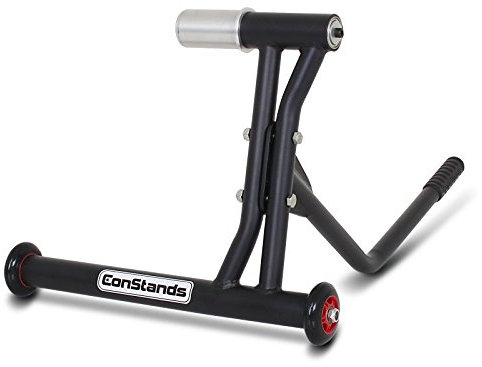 ConStands - Motorrad Montageständer für Ducati Panigale V4/ R/S 18-24 Schwarz Matt Hinterrad Single Racing inkl. Adapter