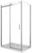 Box Doccia Angolare Reversibile Lusso Parete Fissa e Porta Scorrevole Vetro 8 mm H.190 (90 (87-89,5) x 170 (167,5-169))
