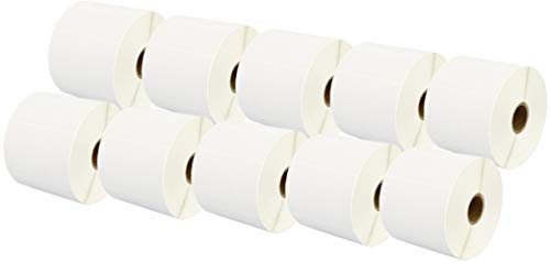 10 Rollen 76mm x 51mm Thermodirekt-Etiketten kompatibel für Zebra GK420d GK420t GC420d GX420d GX420t GC420t GX430t GT800 LP2844 TLP 2844 Citizen CL-S521 CL-S621 CL-S631 (1000 Etiketten pro Rolle)