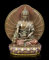 Figuren Shop GmbH Bhaisajyaguru Buddha-Figur der Medizin | Deko-Figur, bronziert und coloriert, H 15,5 cm