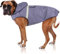 Bella & Balu Hunderegenmantel - Wasserdichter Hundemantel mit Kapuze und Reflektoren für trockene, sichere Gassigänge, den Hundespielplatz und den Urlaub mit Hund (L - Grau)