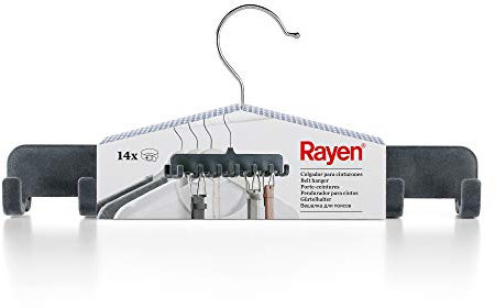 Rayen Crochet pour 14 Ceintures, ABS flotté, Gris, 31,5 x 14 x 4,5 cm