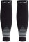 CFLEX Herren & Damen Sport Kompressions Stulpe (2 Paar) Wadenbandage - Schwarz-Grau S-M