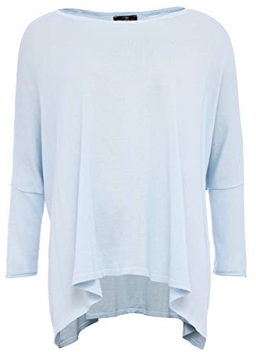 Zwillingsherz Poncho mit Baumwolle - Hochwertiges Cape für Damen - XXL Umhängetuch und Tunika mit Ärmel - Strick-Pullover - Sweatshirt - Stola für Sommer und Winter von Cashmere Dreams - hbl