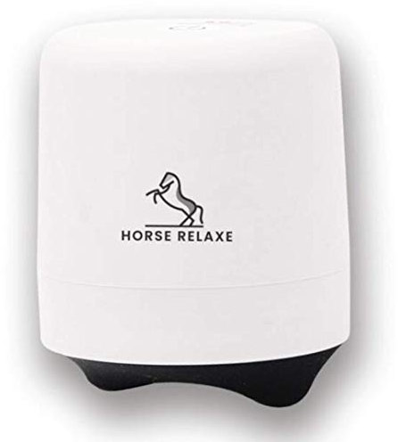Horse Relaxe Massagegerät für Pferde mit Akku und Wärme | Massagegerät Pferd kabellos und Wärmefunktion für Schulter Nacken Rücken | Mini Massage Gerät für Pferd leise und stark