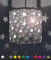 Ereki Ceiling Pendant Light Shade - Projector Stars Effect Light Cover - Magnetic Ceiling Night Light Lampshade Kit for Interchangeable Designs (Grey, B22 Bulb Included)