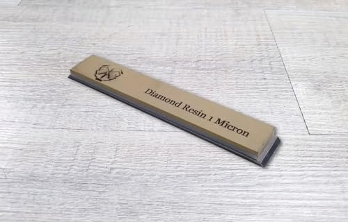 Jende Diamantharzschleifstein, ca. 2,5 x 15 cm, für Edge Pro, Hapstone, TSProf, Jende Jigs für Messer (1 Mikron (Körnung 15.000)