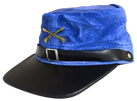 Westernwear-Shop Bürgerkrieg Cival War Kappe blau oder grau - Civil War Südstaaten oder Nordstaaten-Cap Schildmütze (blau)