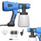Fence Paint Sprayer - 550W Electric Paint Spray Gun for Furniture Wall Ceilings Masonary Exterior Paint to Sprays - 1000ml Detachable Tank - 3 Spray Patterns & 1.8mm Nozzle