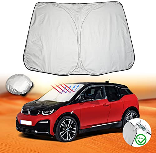 LFOTPP Parasol para BM-W I3 - Protector Solar para Parabrisas de Coche, Protección UV, Accesorio Plegable y Portátil