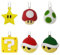 Hallmark Nintendo Super Mario 2,5 cm Miniatur-Weihnachtsschmuck, 6 Stück, bruchsicher