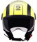 Sparco Riders SP601 Demi-Jet Motorradhelm, Scooter Helm ECE 22.06 Homologiert, Demi-Jet Helm mit Anti-Kratz-Visier und Micrometric Auslösung, Fluo GELB/SCHWARZ (MATT), L
