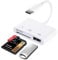 USB C Kartenleser, USB C auf Micro SD TF Speicher Kartenleser, USB OTG USB Kamera Adapter mit Typ C Kartenleser Kartenlesegerät für SDHC SDXC UHS-I Karte kompatibel mit iPad Pro, MacBook Pro, S10/S9