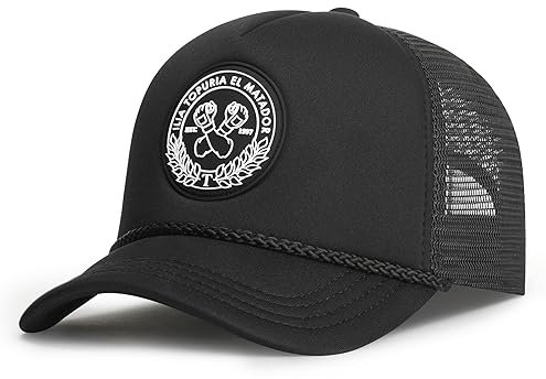 Oblack Trucker Cap Schwarz Verstellbar - Limitierte Auflage Ilia Topuria