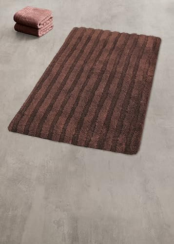 Kleine Wolke Badteppich Cord, 70x120 cm, Nussbraun