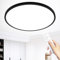 MOONSEA 48W LED Deckenleuchte Flach Dimmbar mit Fernbedienung, Ultra Dünn Deckenlampe Wohnzimmer, 3000-6500K Ø50cm, Deckenleuchte Dimmbar für Wohnzimmer Schlafzimmer Kinderzimmer Büro, Schwarz
