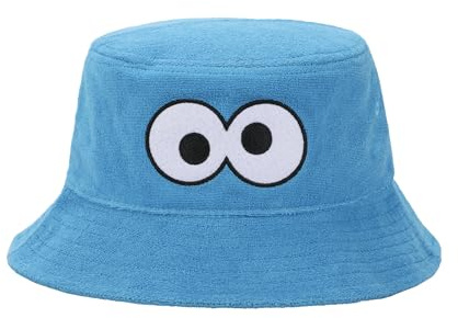 Sesamstraße Krümelmonster Big Face Adult Blue Bucket Hat, Blau, Einheitsgröße