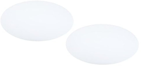 PATIKIL Lampshade Diffuser, 2 Pack 12 Diameter Round Diffuser for Drum Lampshades Pendants Light, DIY Light Shield, Frosted White