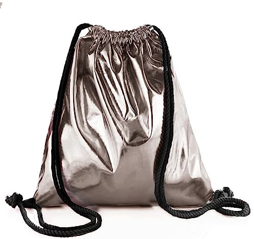 Glamexx24 Turnbeutel Rucksack Gymbag Gym Bag (Grau, Onesize)