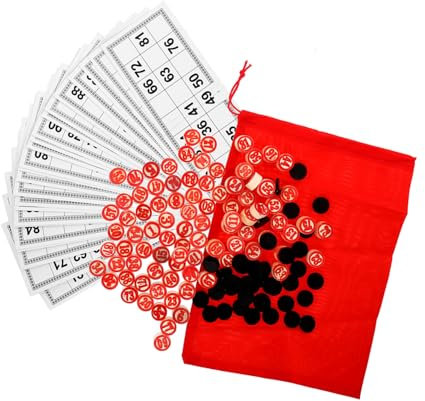 Gogogmee Bingo-spielset Mit Bingo-Karten Und Zahlenkarten Holz Bingo Spielzubehör Partyspiel Für Haushalt Kompaktes Und Langlebiges Spiel