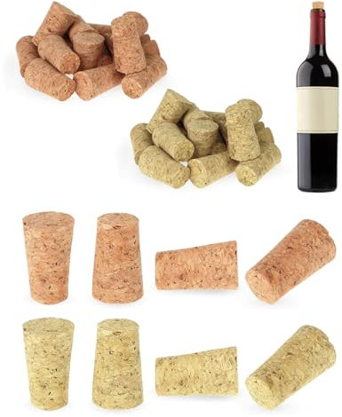 MQLSAERI 30 Stück Korken Weinkorken Korken zum Basteln Natur Weinkorken zum Basteln ideal zum Basteln Dekorieren DIY