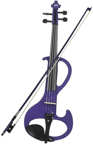 Geige Professionelle 4/4 Elektrische Violine Geige Saiteninstrument Lila