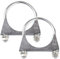 2 Pcs 70mm Exhaust Clamp, Heavy Duty Exhaust Clamps U Clamps, Special Clamp for Exhaust Pipe U-Shaped Galvanized Pipe Clamp, Exhaust U Bolts for 70mm Diameter Exhaust Tail Pipe Clamps