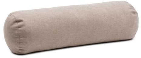 liebling Marco Kissenrolle mit Reißverschluss, Nackenrolle, 100% Polyester, PES-Füllung, 60 x 20 cm, Farbe: Taupe