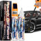 AstraVox Lot De 2 Efface Rayure Voiture, 20 ml Stylo Anti Rayure Voiture, 2-In-1 Stylo Rayure Voiture, Stylo Peinture Voiture Pour Une Réparation Efficace Des Rayures De Voiture Et De Vélo (Noir)