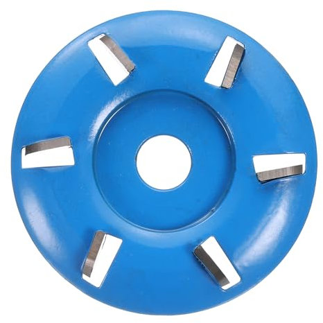 sourcing map Wood Carving Wheel with 5/8 Arbor Fits 4 Angle Grinder 3.5 6 Teeth Grinder Shaping Disc Chainsaw Mill Cutter Woodworking Blade for Wood Cutting Polishing Grinding