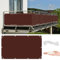 Balkon-Sichtschutz, 1,2 m x 12 m, wasserdicht, UV-beständig, Windschutz, Weinrot